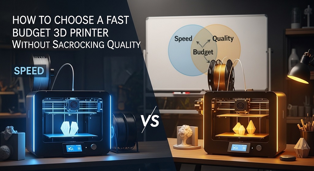 fast budget 3D printer printing prototype at high speed