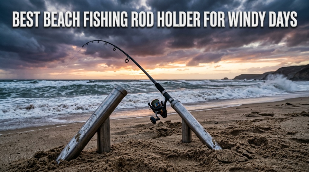 A sportfishing boat trolling offshore at sunrise with the title Trolling Setup Guide for Offshore Fishing.