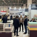 Mattress industry exhibitors displaying spring systems and sponge materials at IBIA Expo 2026 Istanbul Expo Center Turkey