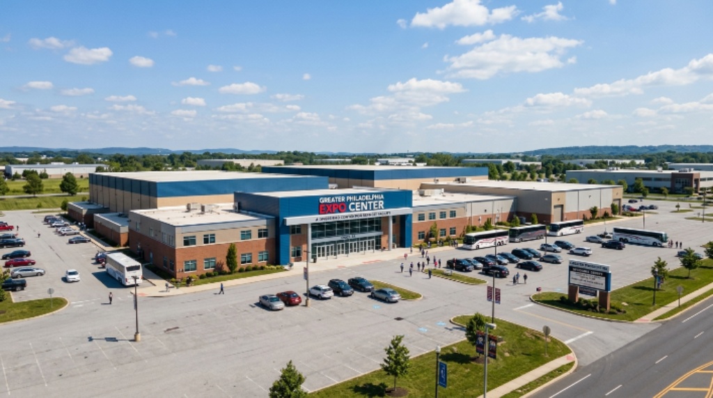 Greater Philadelphia Expo Center exterior in Oaks Pennsylvania