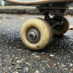 Skateboard wheel rattling from loose axle nut